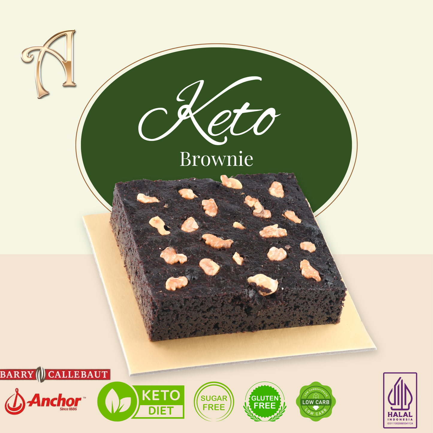 Brownie | Keto Friendly | Sugar Free | Glutten Free | Low Carb | Special Price Rp99.000