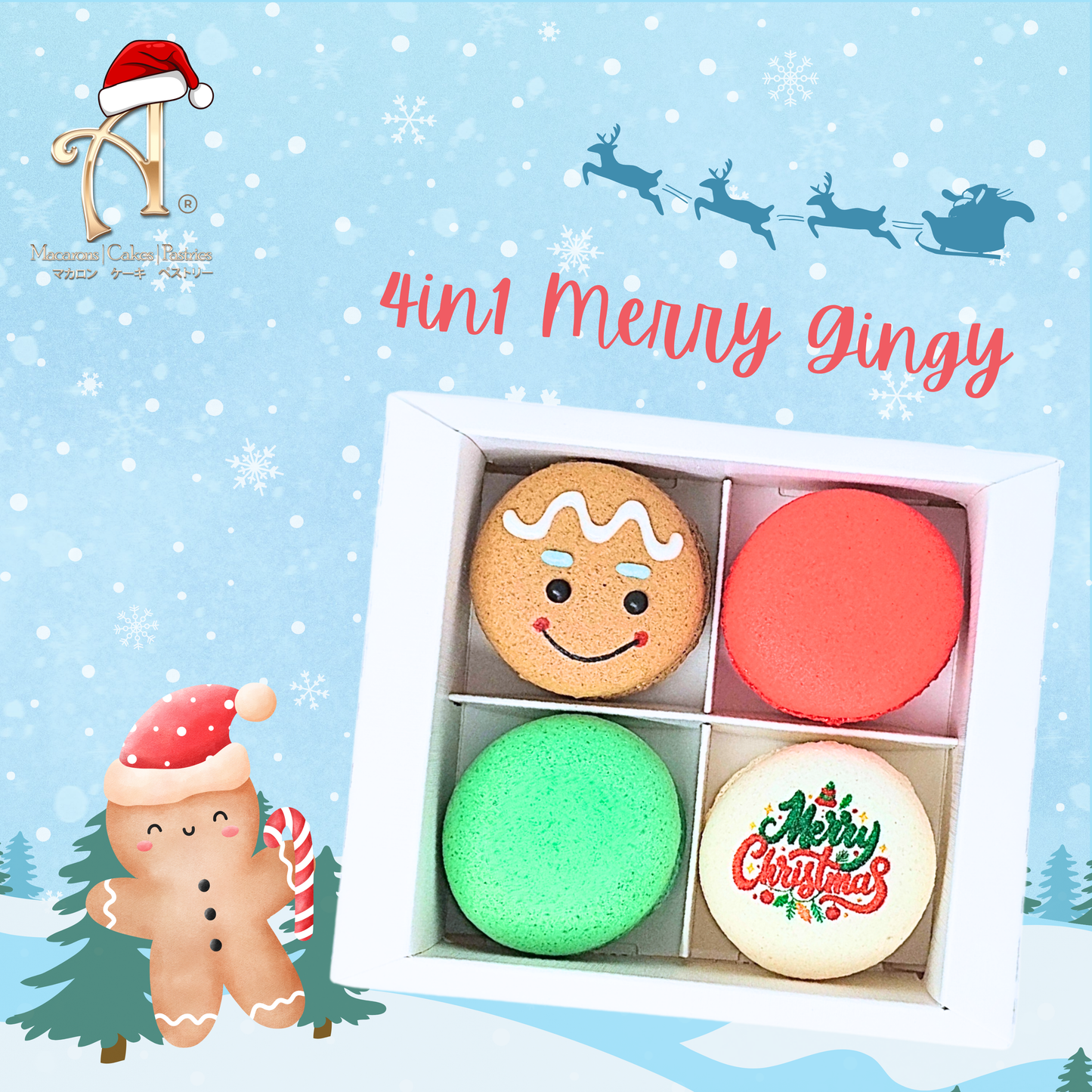 6PCS Macarons in Gift Box (Premium 2) | Special Price Rp89.000