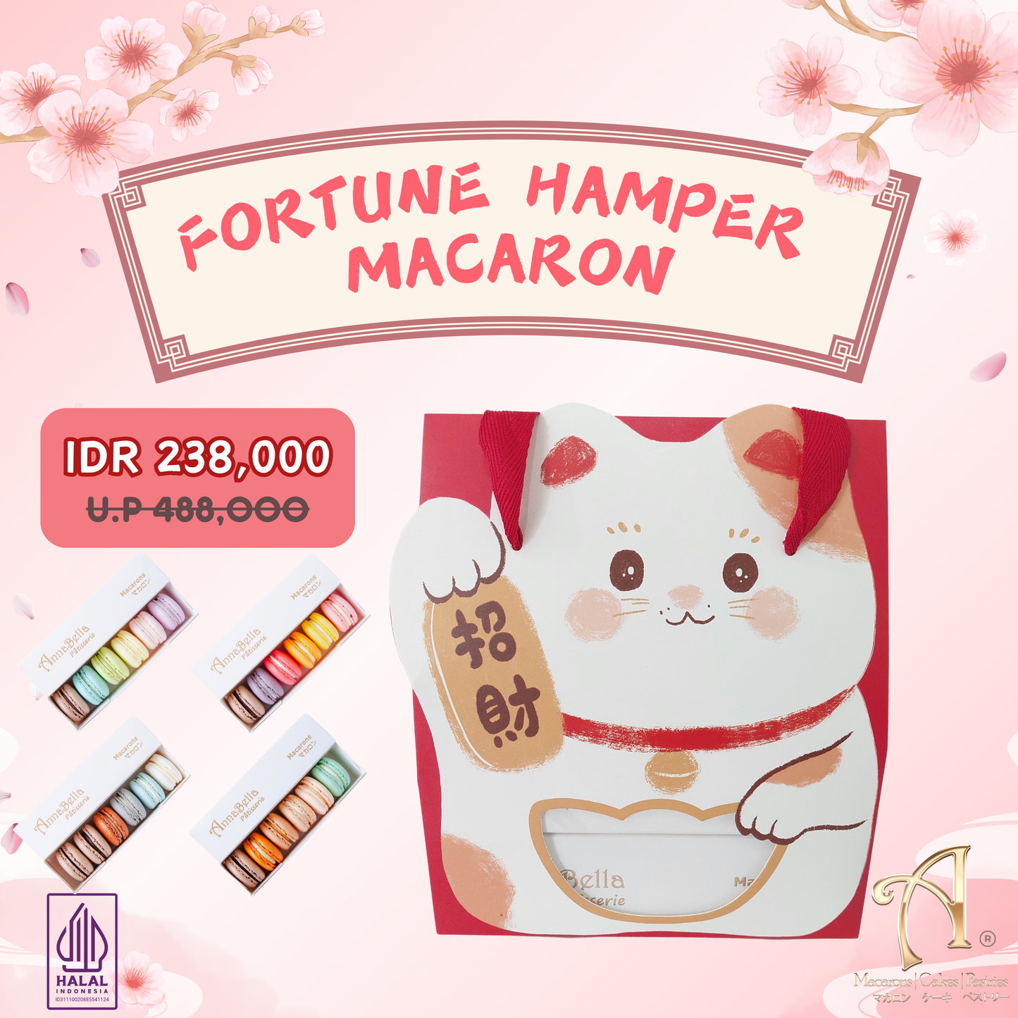 Pre Order | Fortune Hamper Macaron in Gift Box | Special Price Rp.238,000