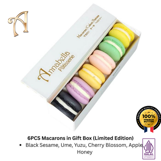 6PCS Limited Edition Macarons in Gift Box (Bloom) | Special Price Rp69.000
