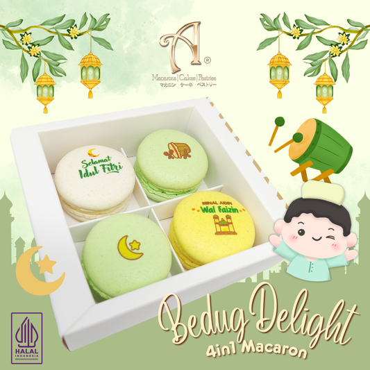 Pre Order Hamper Idul Fitri | 4in1 Bedug Delight Macaron in Gift Box | Special Price Rp. 99,000