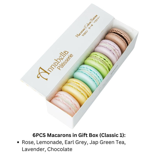 6PCS Macarons in Gift Box (Classic 1) | Special Price Rp58.000