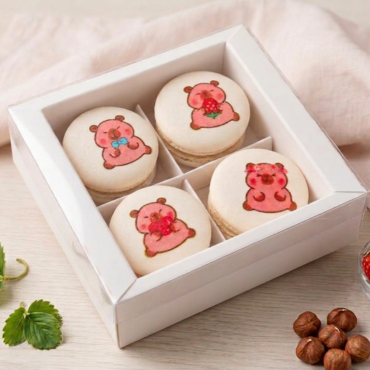 4PCS Capybara Couple Macaron In Gift Box | Special Price Rp118,000