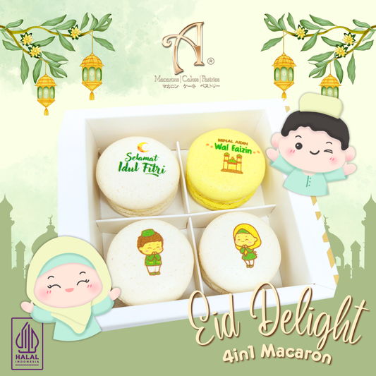 Pre Order Hamper Idul Fitri | 4in1 EID Delight Macaron in Gift Box | Special Price Rp. 99,000