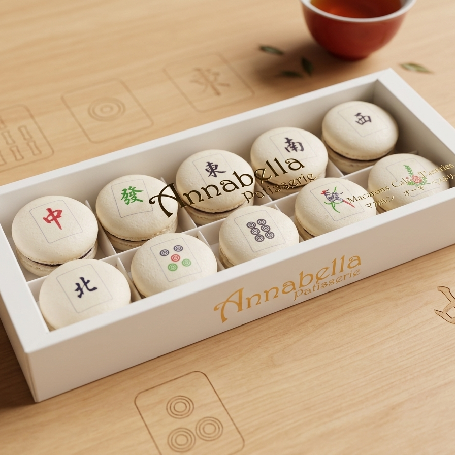10PCS Mahjong Macarons in Gift Box | Limited Edition | Special Price Rp199.000
