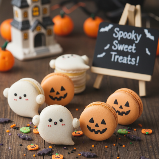 Pre Order | 2pcs Limited Edition Halloween Macarons in gift box | Special Price Rp. 38,000