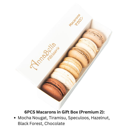 6PCS Macarons in Gift Box (Premium 2) | Special Price Rp89.000