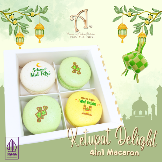 Pre Order Hamper Idul Fitri | 4in1 Ketupat Delight Macaron in Gift Box | Special Price Rp. 99,000