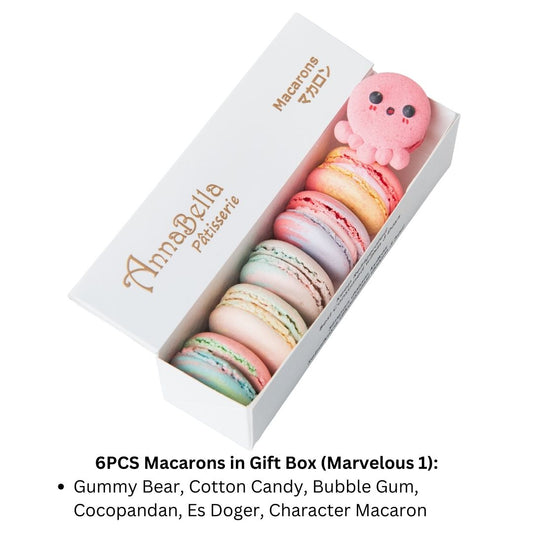6PCS Macarons in Gift Box (Marvelous 1) | Special Price Rp89.000