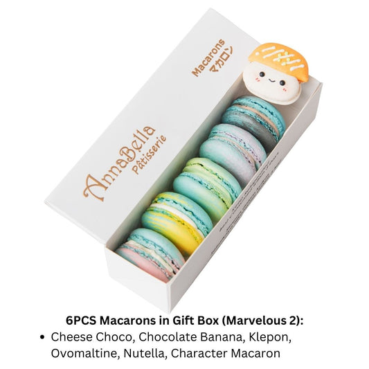 6PCS Macarons in Gift Box (Marvelous 2) | Special Price Rp89.000
