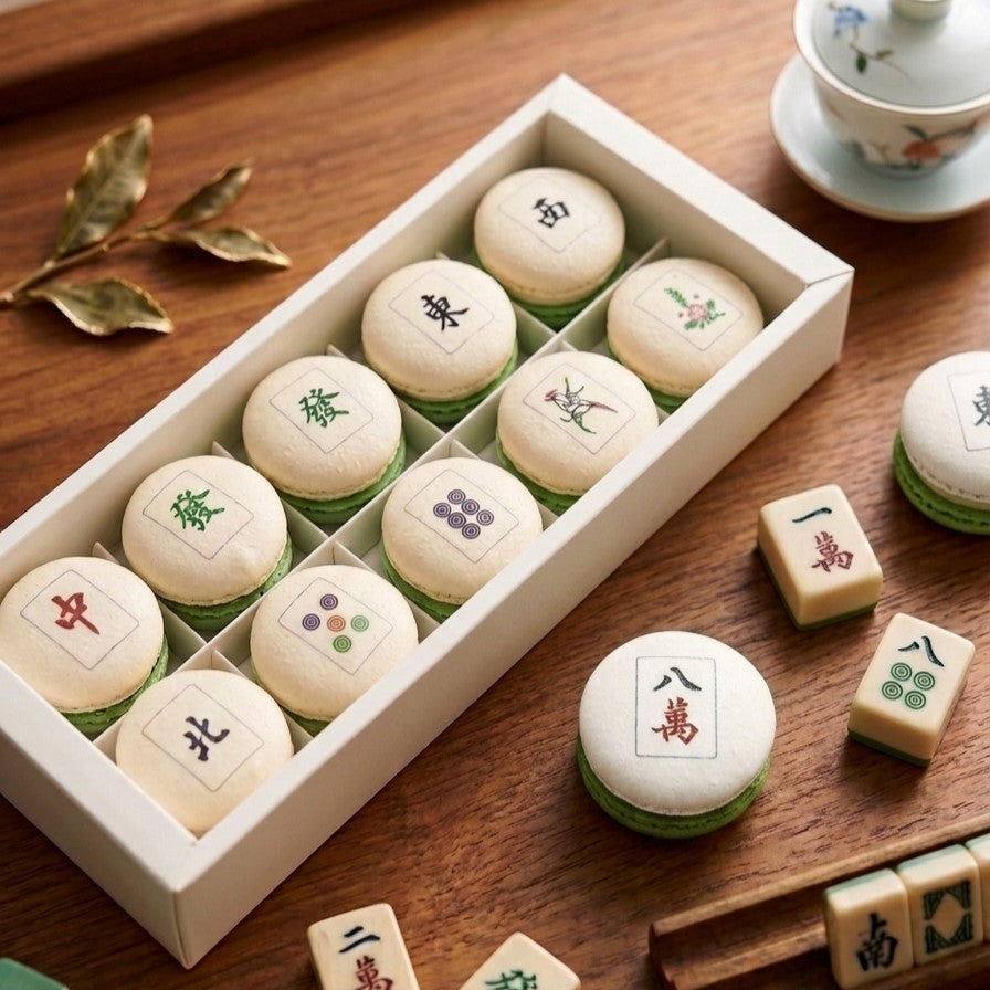 10PCS Mahjong Macarons in Gift Box | Limited Edition | Special Price Rp199.000