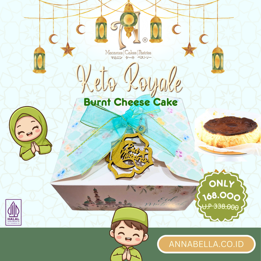 Pre Order Hamper Idul Fitri | Royale Keto Burnt Cheese | Special Price Rp. 168,000