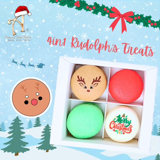 Pre Order Ho ho ho! | Merry Christmas | 4pcs Rudolph in gift box | Special Price Rp.99,000