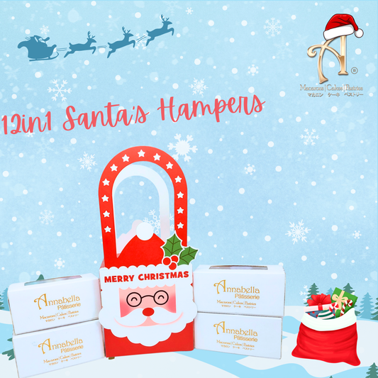 Pre Order Ho ho ho! | Merry Christmas | 12pcs Santa Hamper in gift box | Special Price Rp.118,000