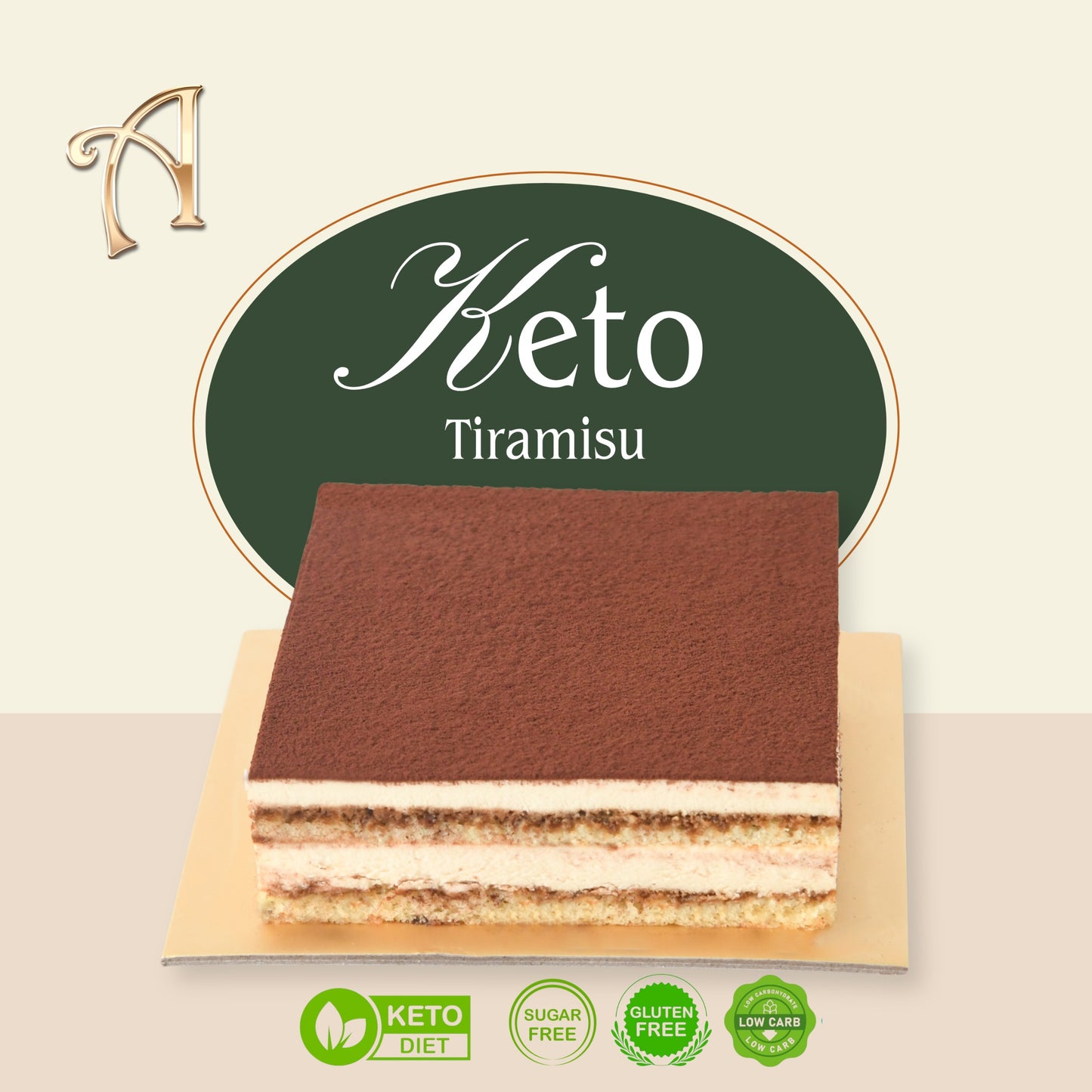 Tiramisu | Keto Friendly | Sugar Free | Glutten Free | Low Carb | Dessert Box | Special Price Rp99.000