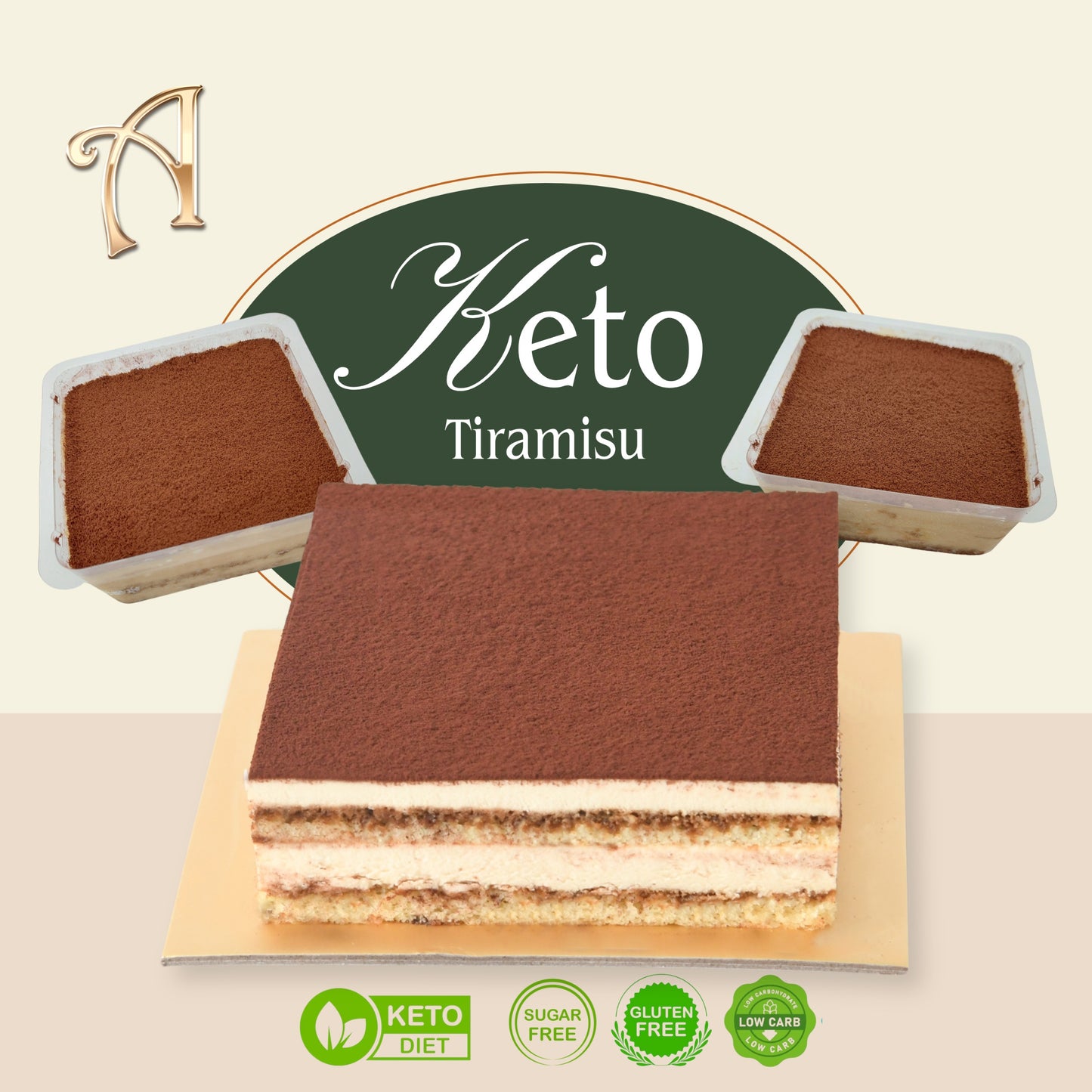 Tiramisu | Keto Friendly | Sugar Free | Glutten Free | Low Carb | Dessert Box | Special Price Rp99.000