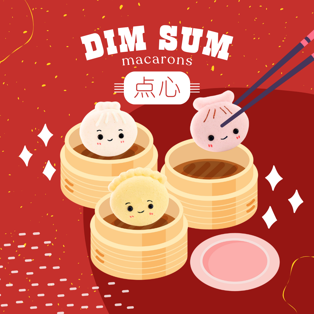 3PCS Dimsum Macarons in Gift Box | Special Price Rp48.000